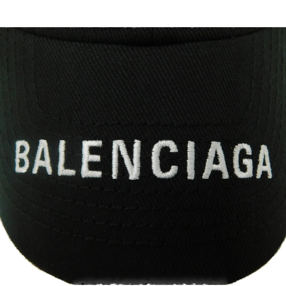 Balenciaga Logo Baseball Cap Black - Picture 6 of 10